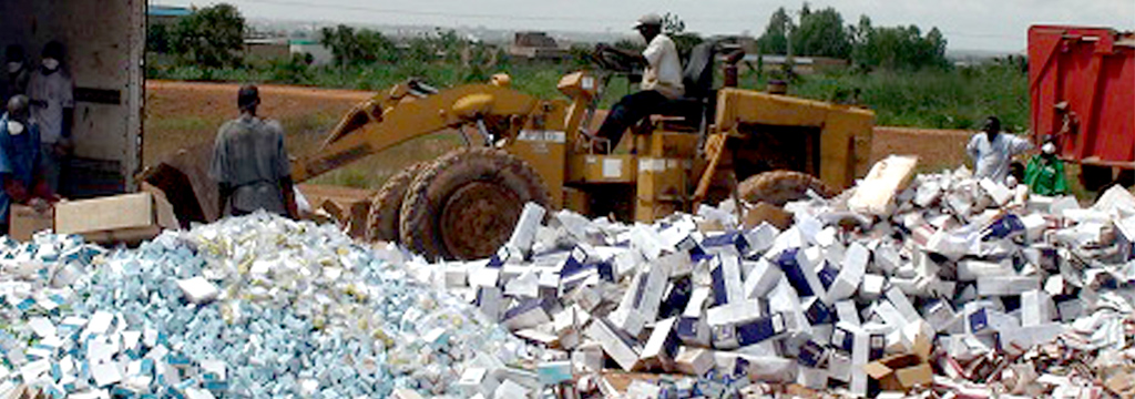 Destruction de produits avariés